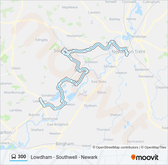 300 Bus Line Map