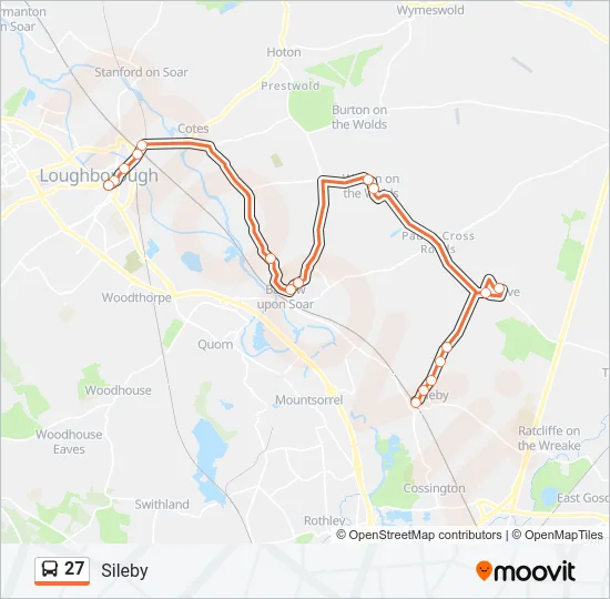 27 Bus Line Map