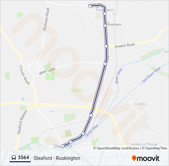 3564 bus Line Map