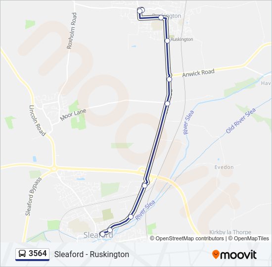 3564 Bus Line Map