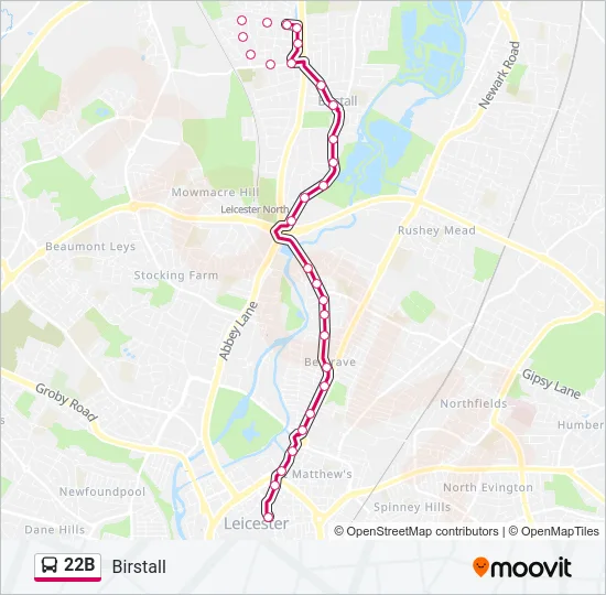 22B Bus Line Map