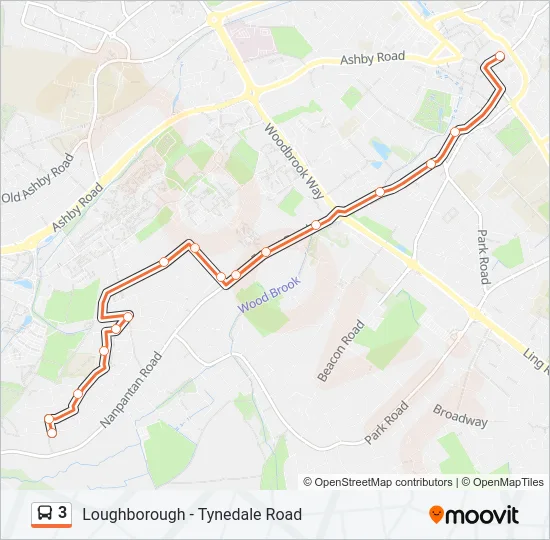 3 Bus Line Map
