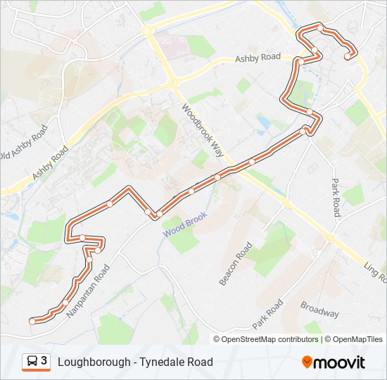 3 Route Schedules, Stops & Maps Loughborough (Updated)