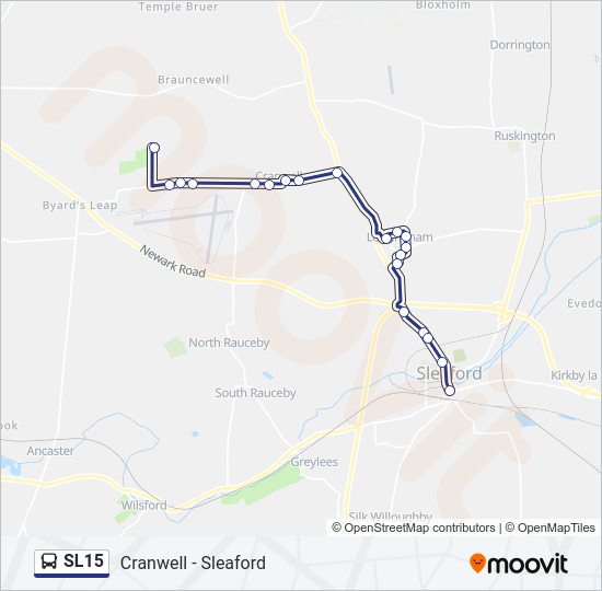 SL15 Bus Line Map