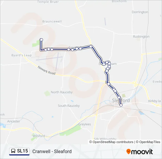 SL15 Bus Line Map