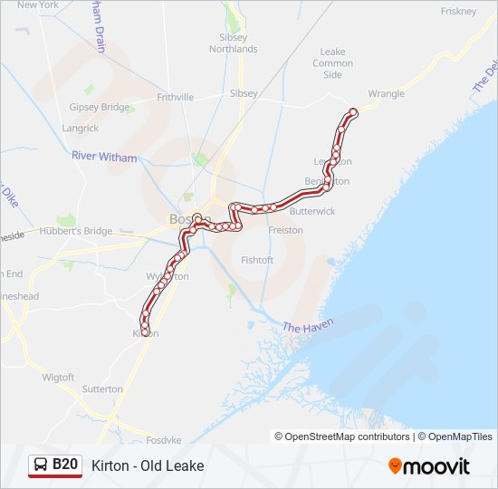 B20 bus Line Map