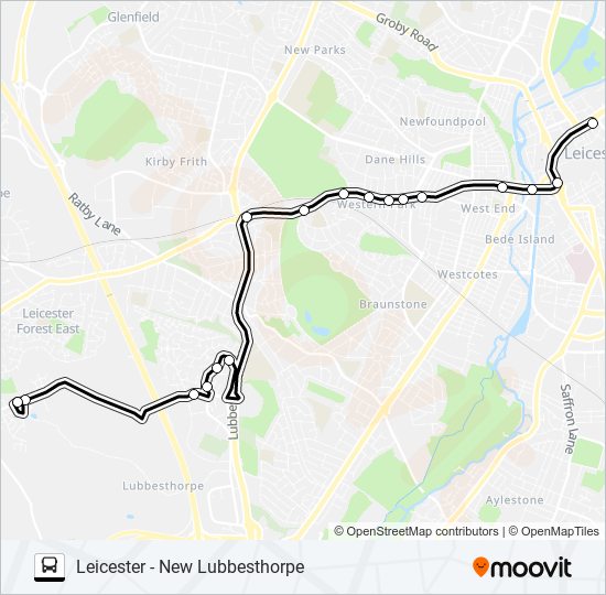 novus direct Route Schedules, Stops & Maps New Lubbesthorpe (Updated)