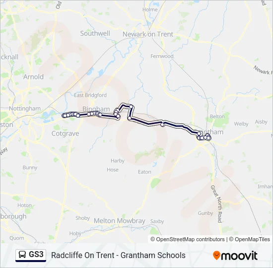 GS3 Bus Line Map