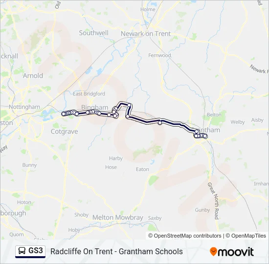 GS3 Bus Line Map