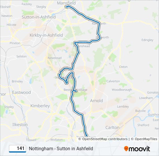 141 Route Schedules Stops Maps Mansfield Updated 