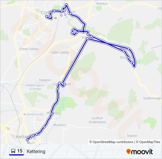 15 bus Line Map