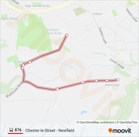 876 Bus Line Map