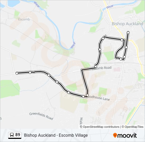 89 Bus Line Map