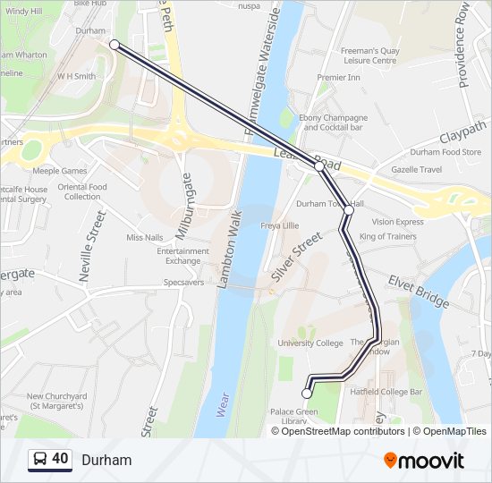 40 bus Line Map