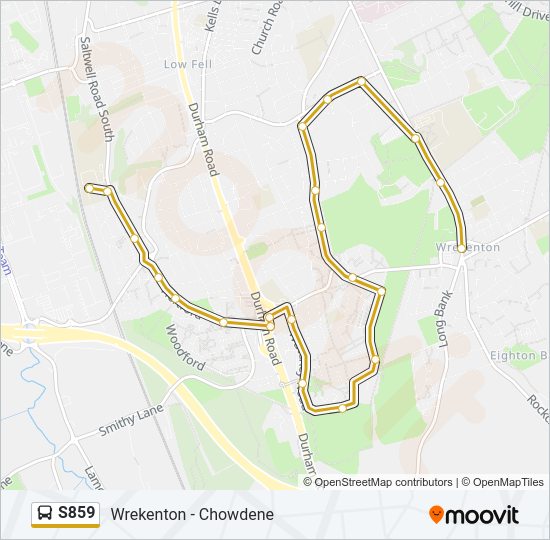 S859 Bus Line Map