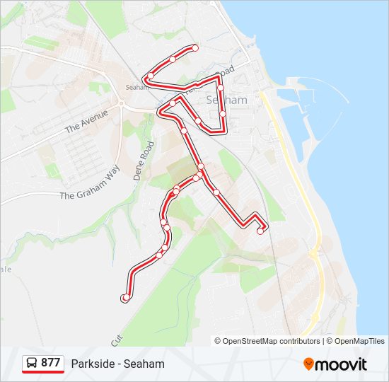 877 Bus Line Map