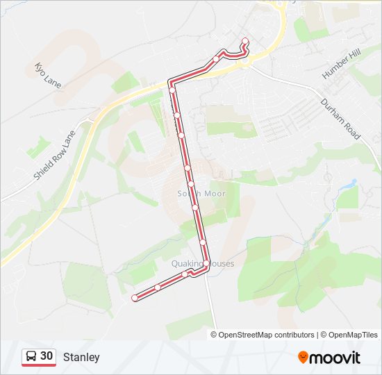 30 Bus Line Map
