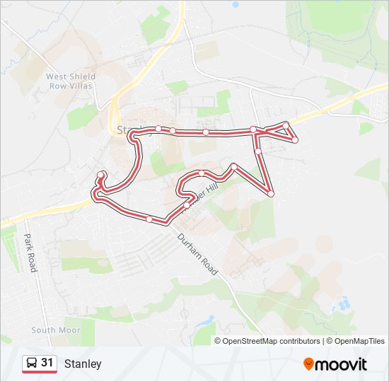 31 bus Line Map