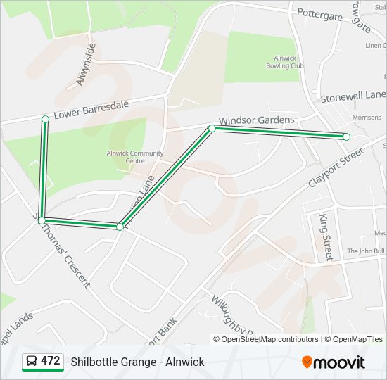 472 Bus Line Map