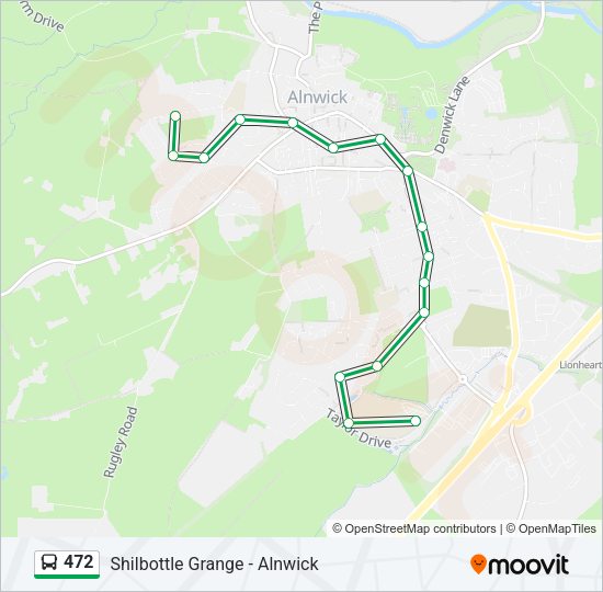 472 Bus Line Map