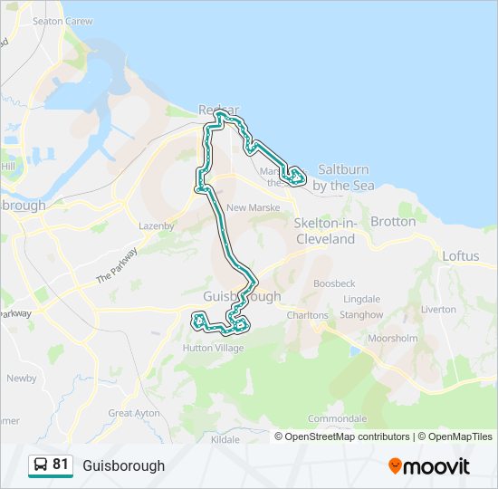 81 Bus Line Map