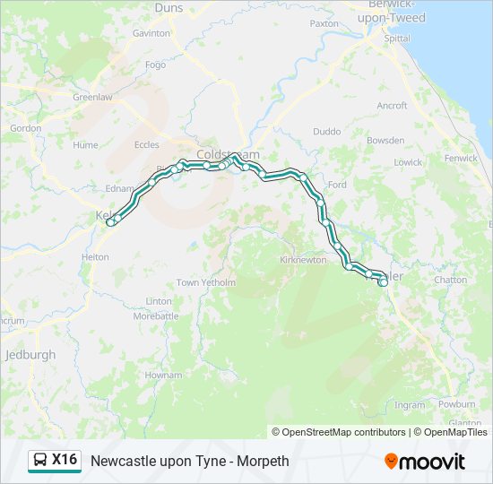 X16  Line Map
