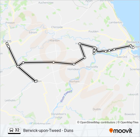 32 Bus Line Map