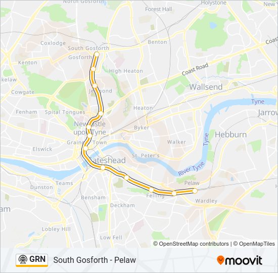 GRN Underground Line Map