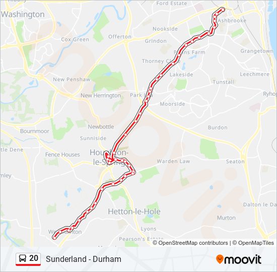 20 Route Schedules, Stops & Maps West Rainton (Updated)