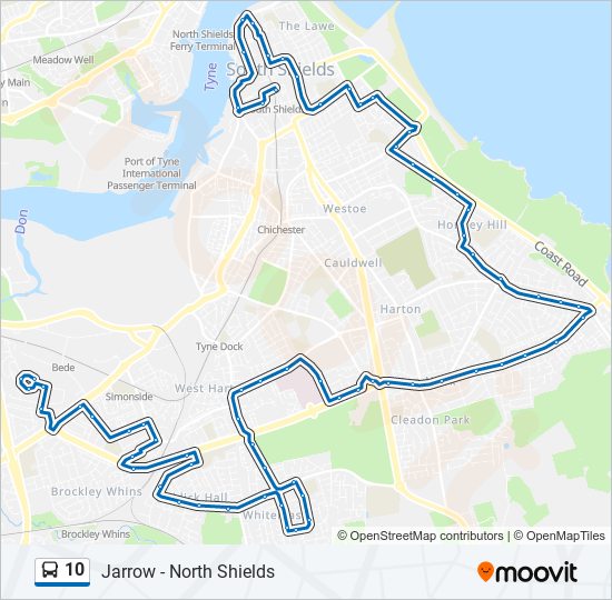 10 bus Line Map