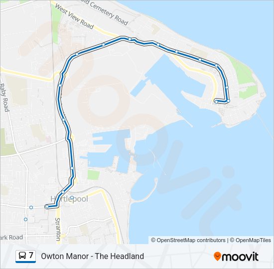 7 Bus Line Map