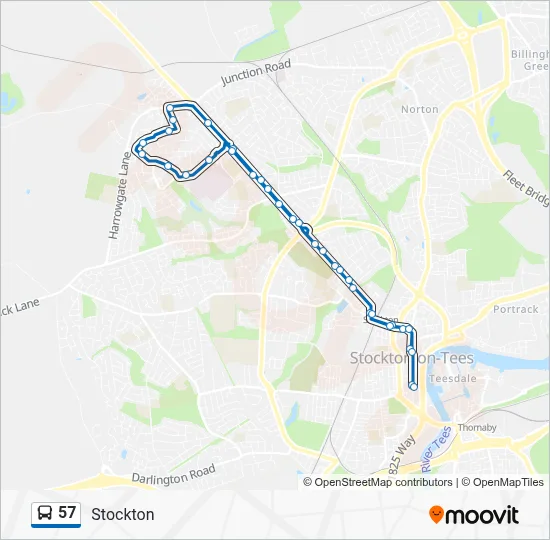 57 Route: Schedules, Stops & Maps - Stockton (Updated)