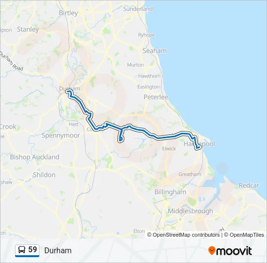 59 Bus Line Map