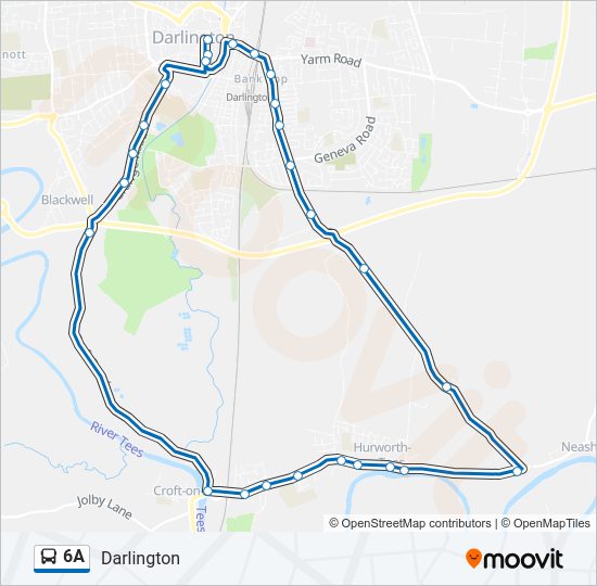 6A Bus Line Map