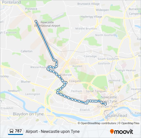 787 bus Line Map