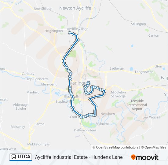 UTCA Bus Line Map