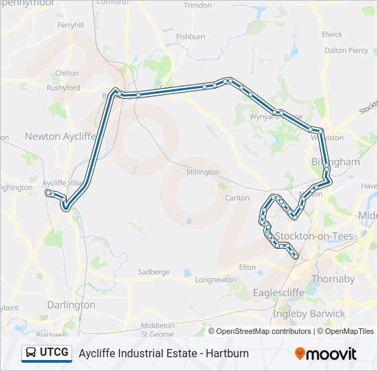 UTCG bus Line Map