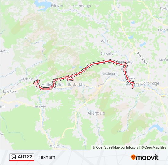 AD122 Bus Line Map