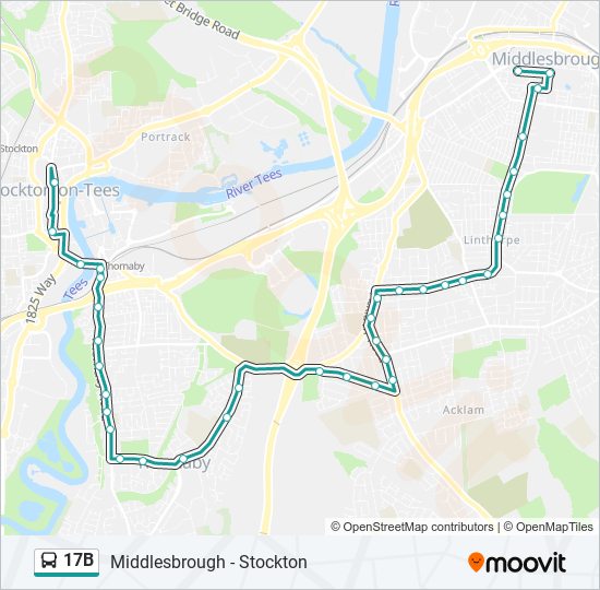 17b Route: Schedules, Stops & Maps - Stockton (Updated)