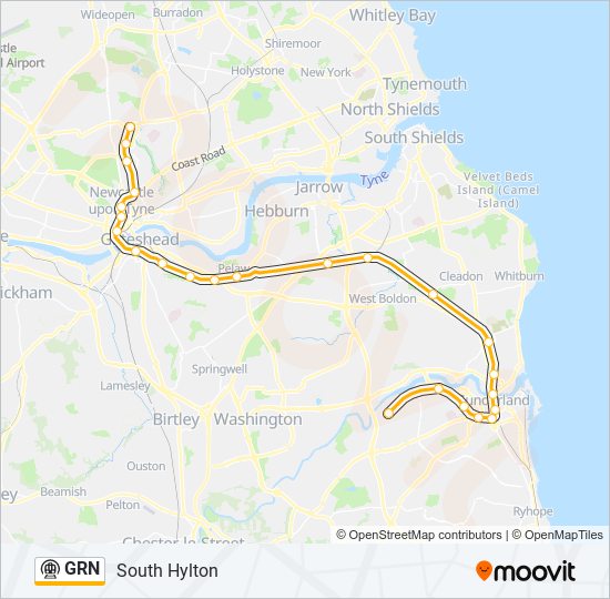 GRN Underground Line Map