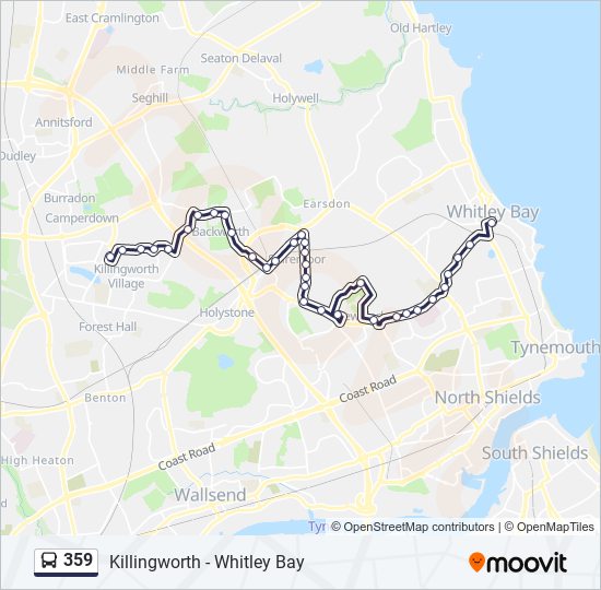 359 Route: Schedules, Stops & Maps - Killingworth (Updated)