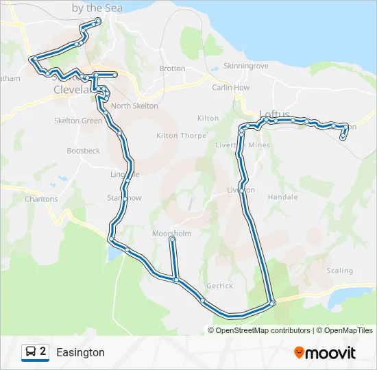 2 Route: Schedules, Stops & Maps - Easington (Updated)