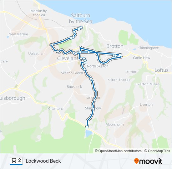 2 Bus Line Map