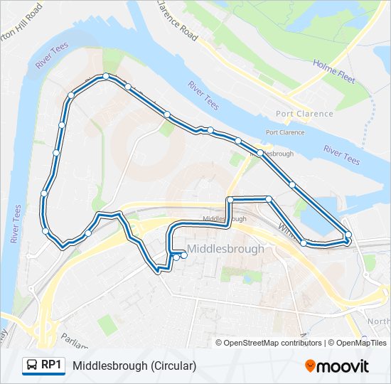 RP1 bus Line Map