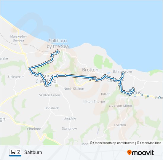 2 Bus Line Map
