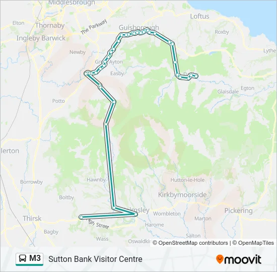 M3 Bus Line Map