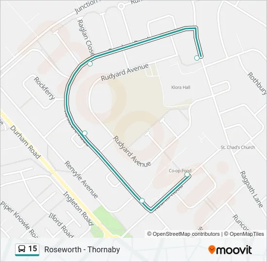 15 Bus Line Map