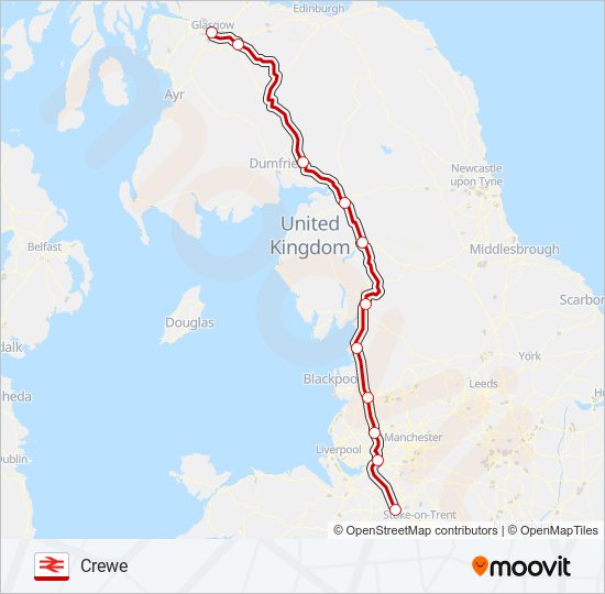 Awc Route Map Avanti West Coast Route Map – AVANTI WEST COAST train time schedule ...