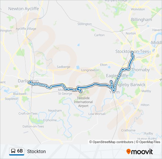 6B Bus Line Map