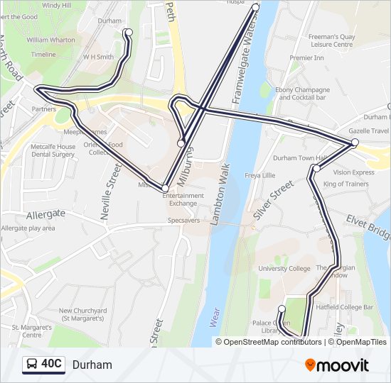 40C bus Line Map